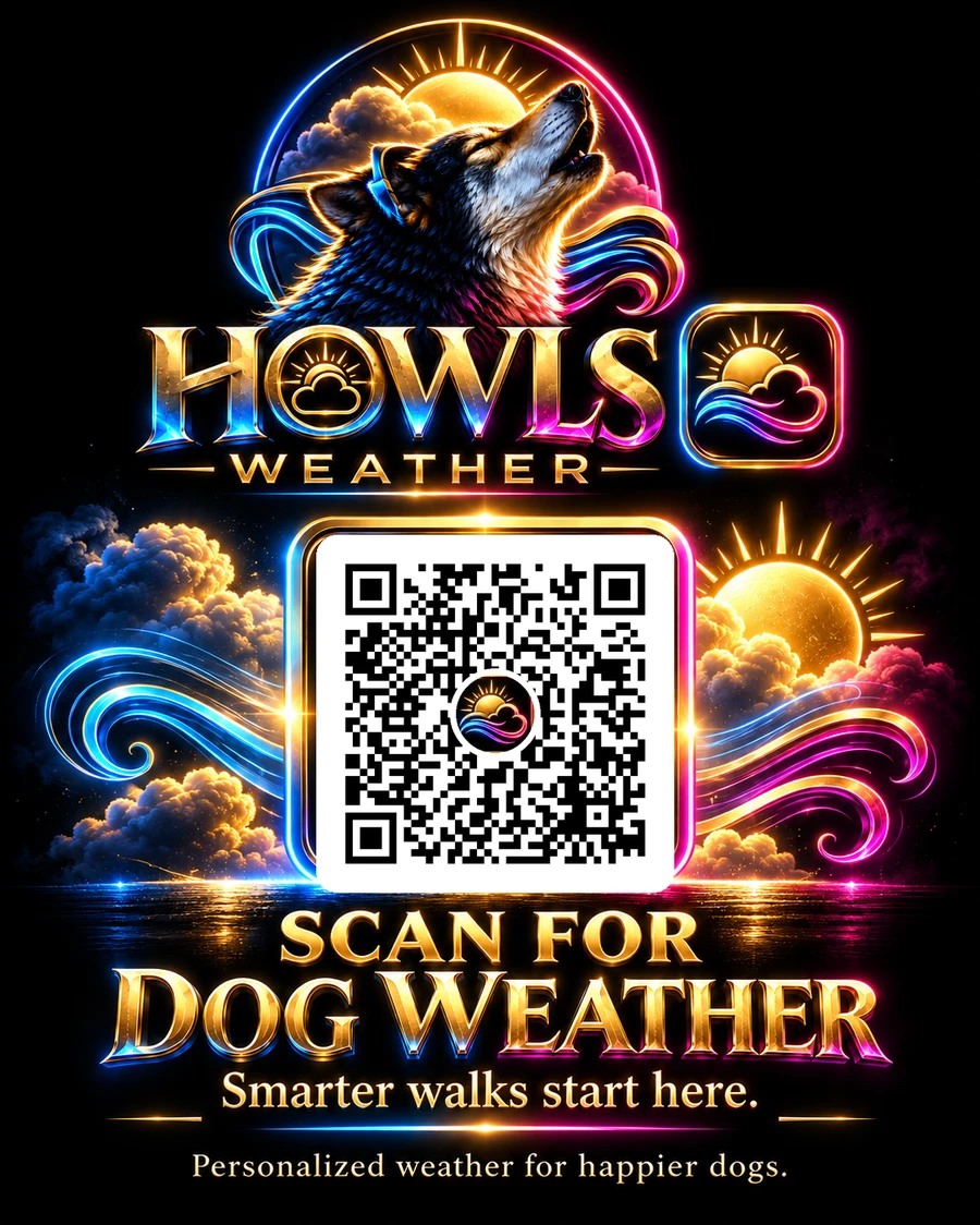 Scan for Dog Weather QR card: smarter walks start here