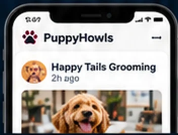A business post on PuppyHowls
